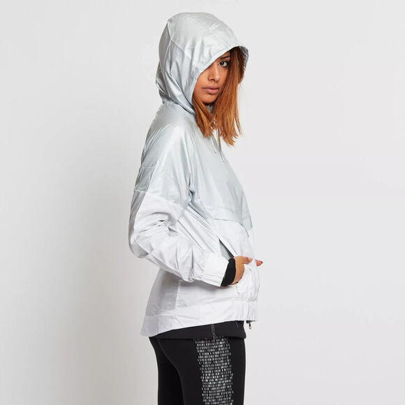 Nike Colorblocked Windrunner Hooded Jacket Pure Platinum White 804947-011 Small - Picture 16 of 16